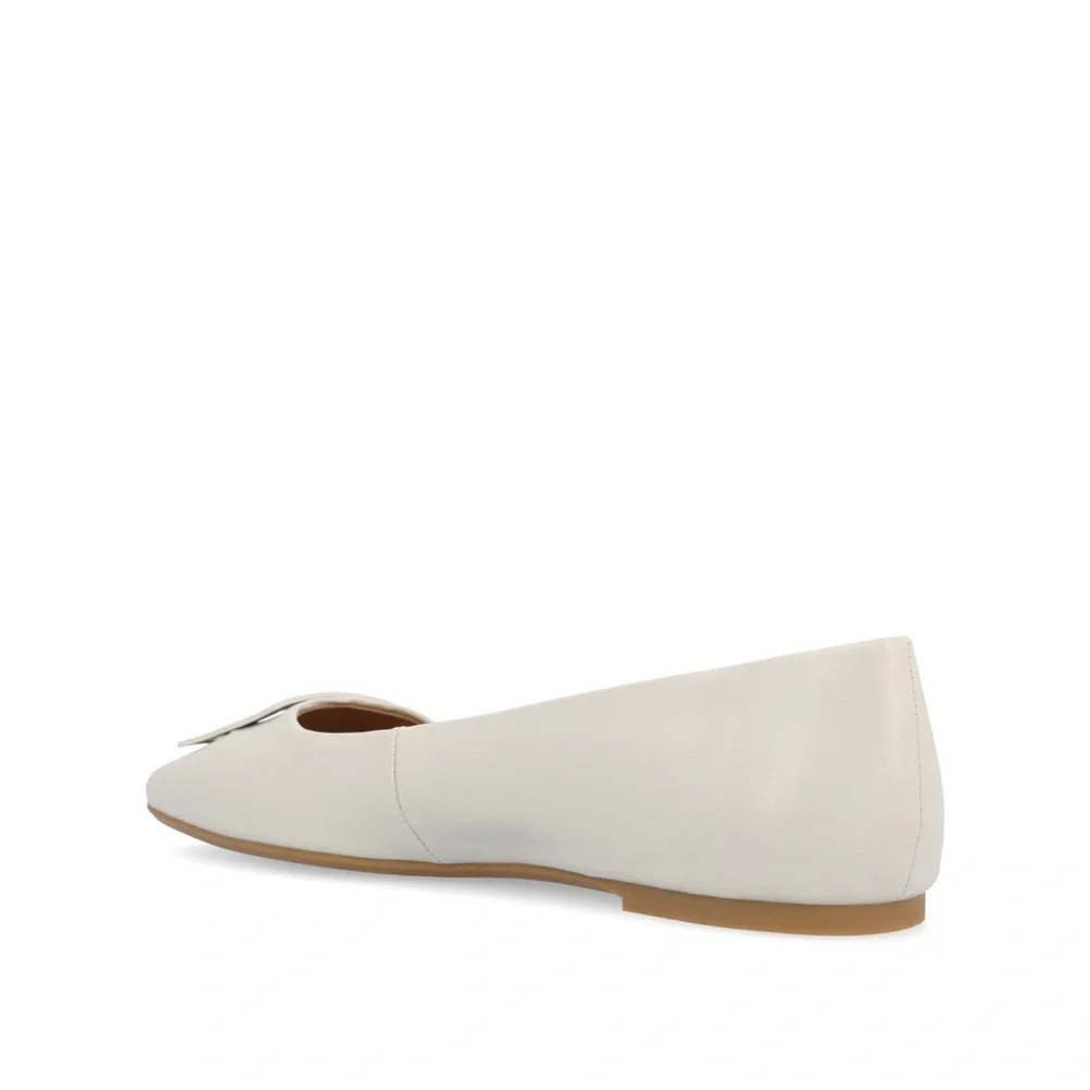NWOT JOURNEE Collection Sz 7.5 Cream Women's BALLET Flats Make Fair Offer - Picture 3 of 8
